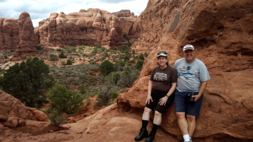 Arches NP Joe and Jane Hiking