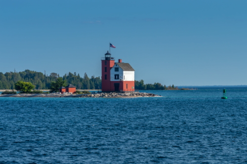 Mackinac Island Round Island Lighthouse 