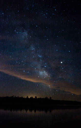 Milky Way over Shishebogama Lake